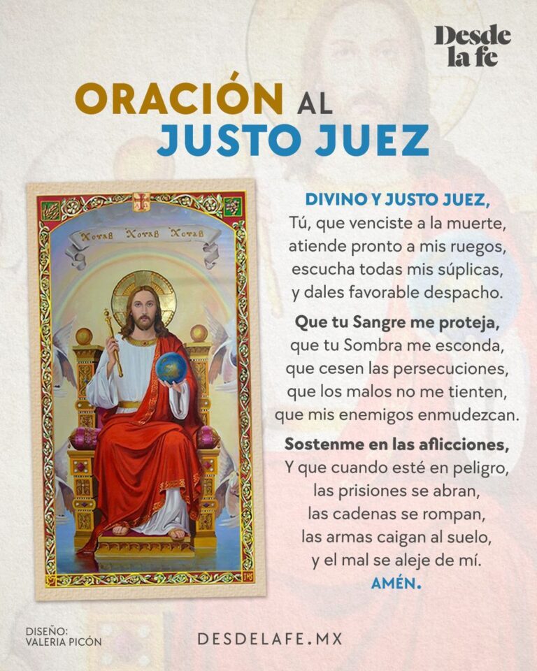 Oración al Justo Juez para protección de peligros y enemigos Desde la Fe