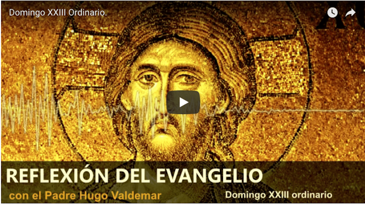 Comentario al evangelio: Domingo XXIII ordinario.