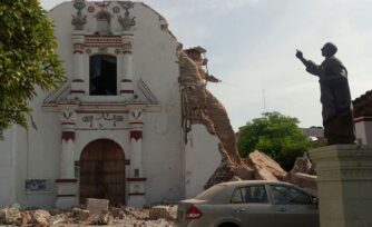 Decenas de templos en Chiapas y Oaxaca, afectados por el sismo