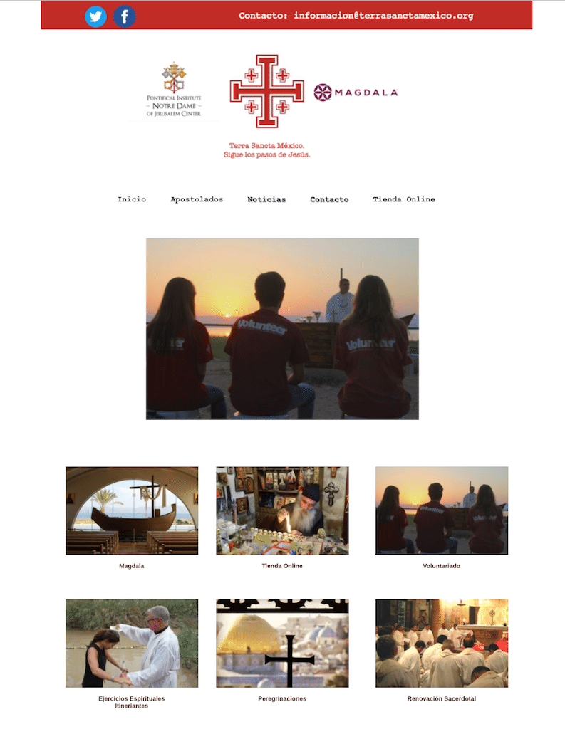 Regnum Christi lanza página web sobre su apostolado en Tierra Santa