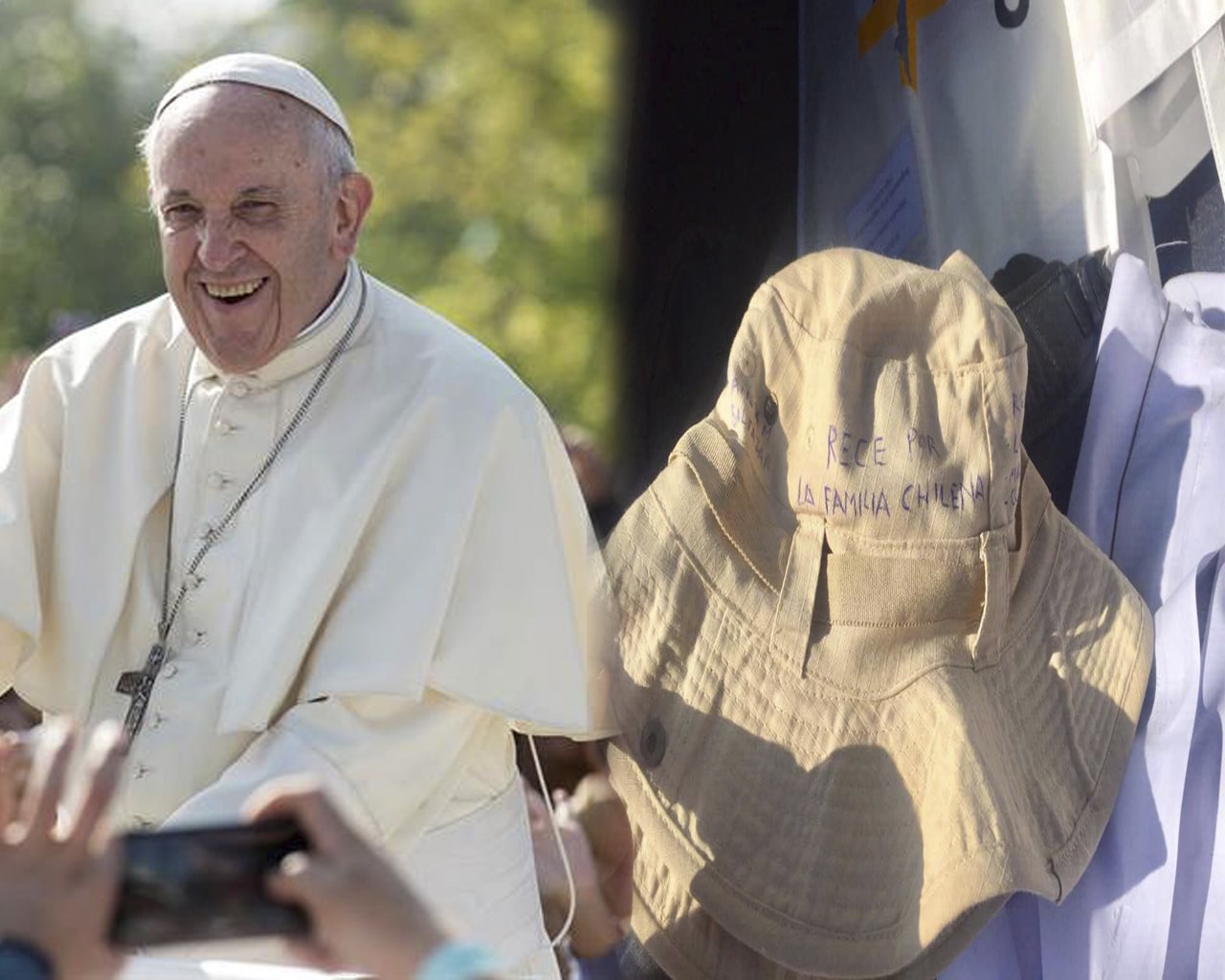 El Papa en Chile: Esta es la verdad sobre el objeto que le golpeó el rostro