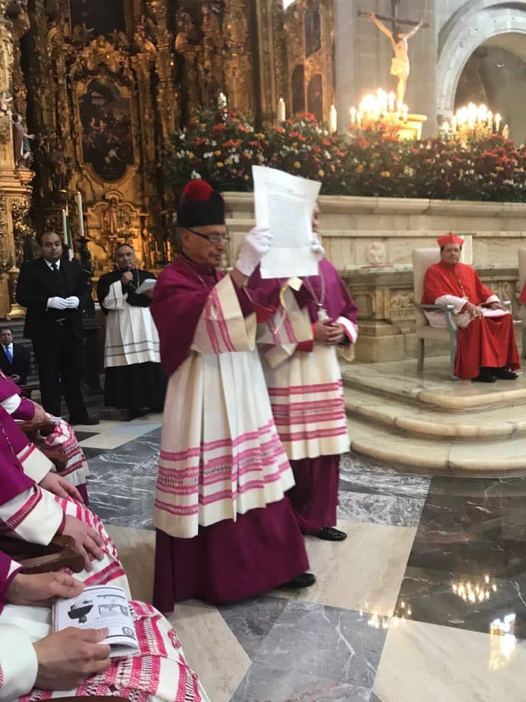 Bula con la que el Papa nombra al Card. Carlos Aguiar como nuevo Arzobispo Primado de México