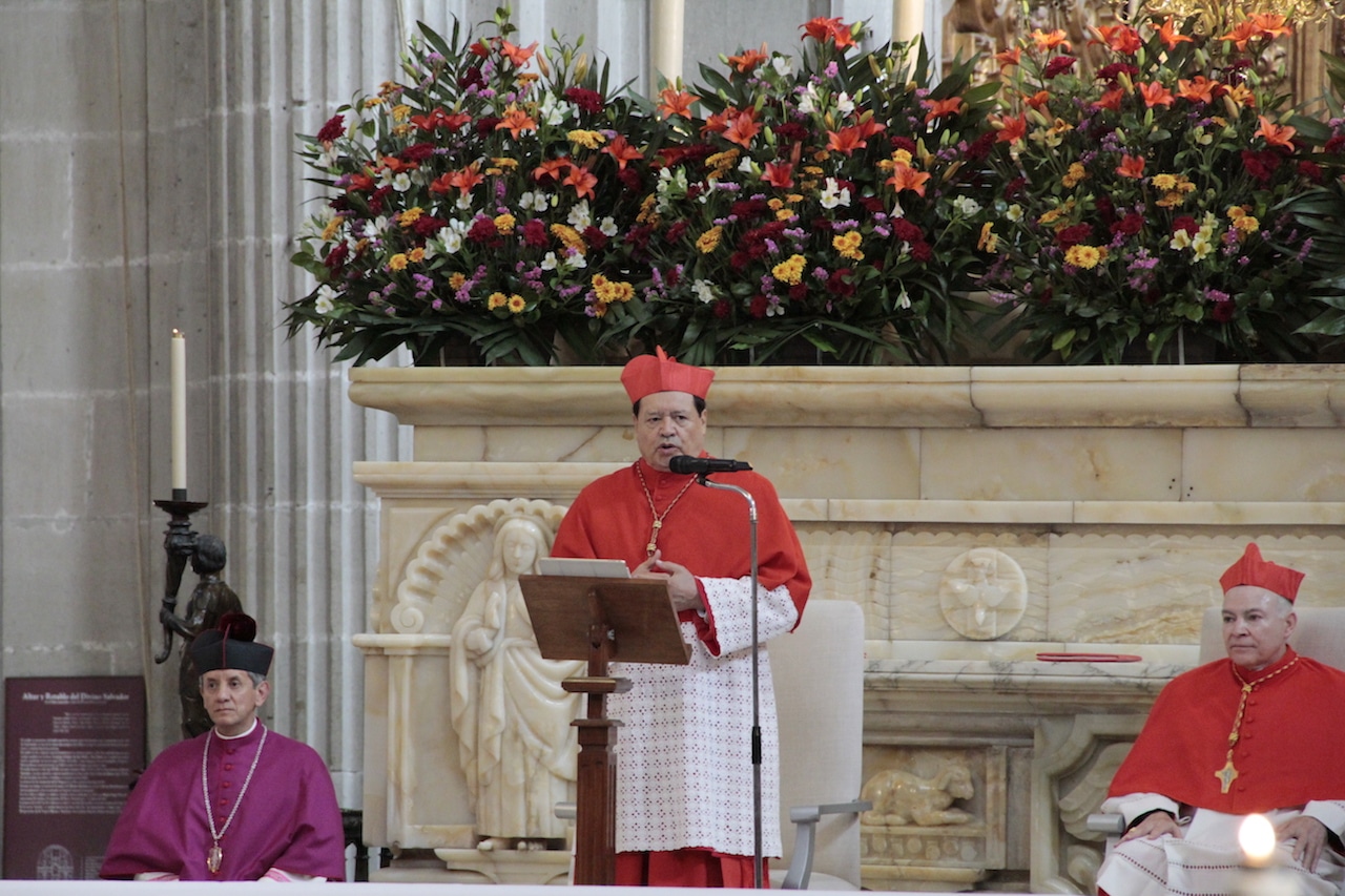 Palabras de bienvenida del Card. Rivera al Card. Aguiar como nuevo Arzobispo Primado de México