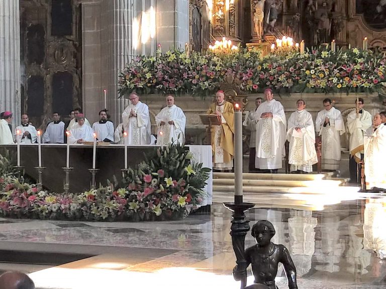 Misa Crismal de 2019 en la Arquidiócesis Primada de México.