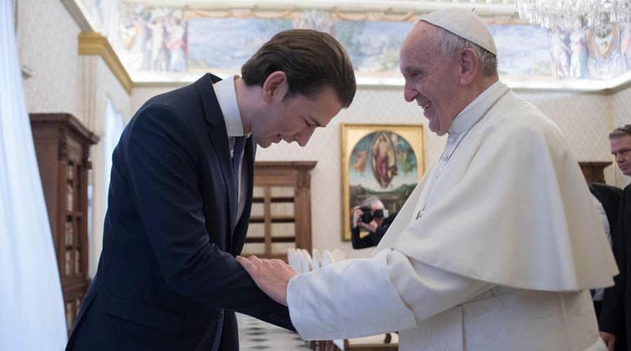 El Papa y el Canciller de Austria hablan en reunión de la defensa de la vida y la familia