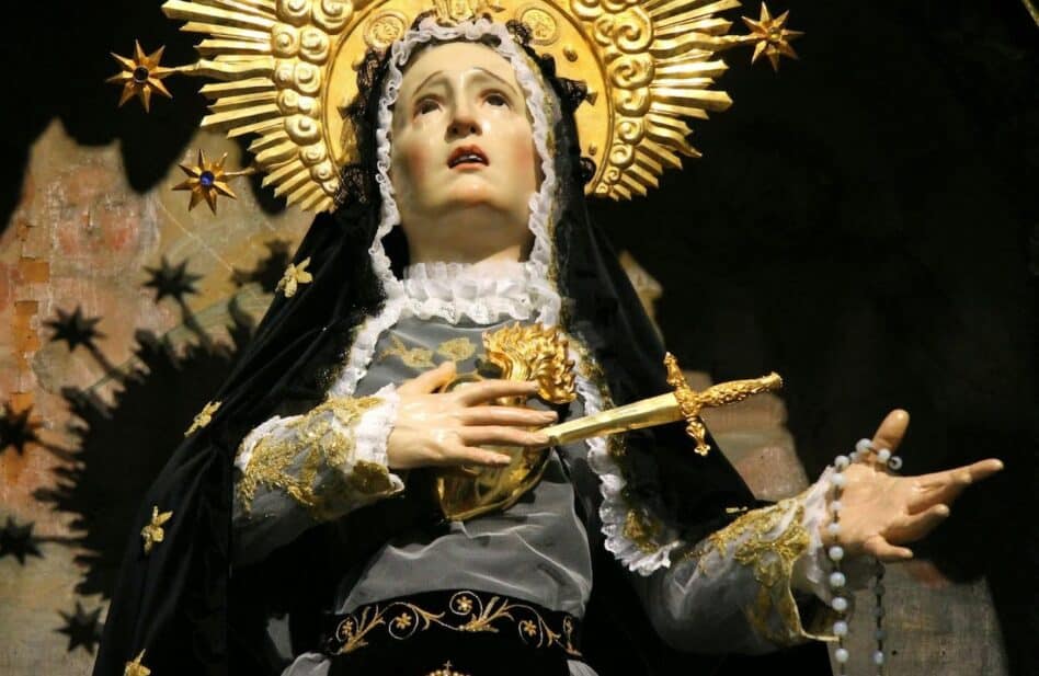 La Virgen de los Dolores en la cultura nacional