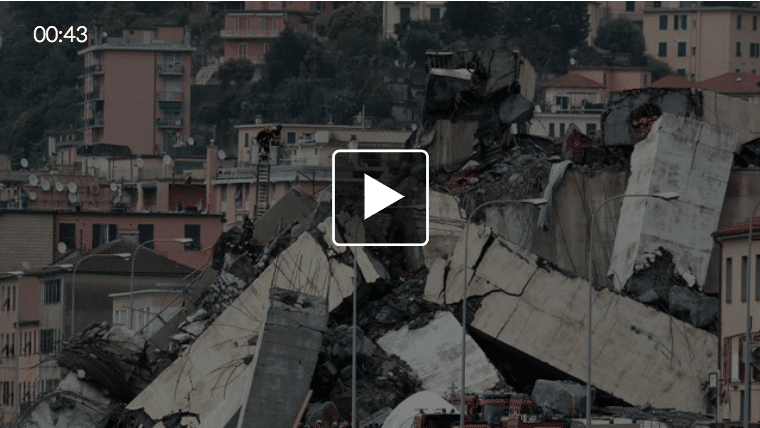 Puente colapsa en Italia, piden oraciones por víctimas