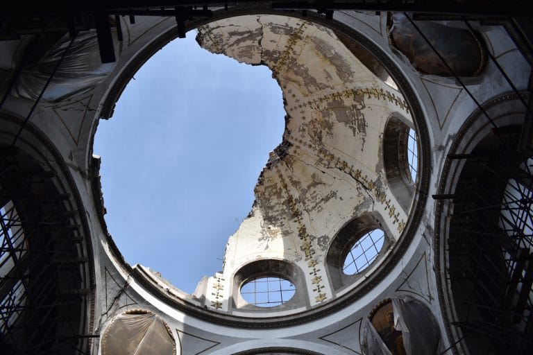 restauración, iglesias dañadas, iglesia de nuestra señora de los dolores