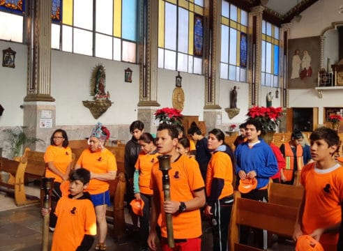 Jóvenes guadalupanos recorren 14 parroquias en ‘carrera-peregrinación’