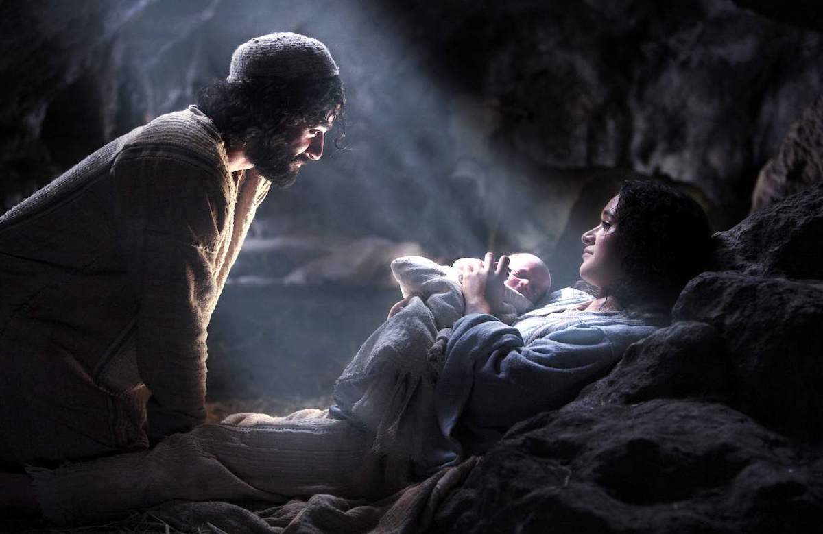 El nacimiento de Jesús.