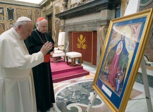 El regalo del Papa que encantó a la Orden del Santo Sepulcro en México