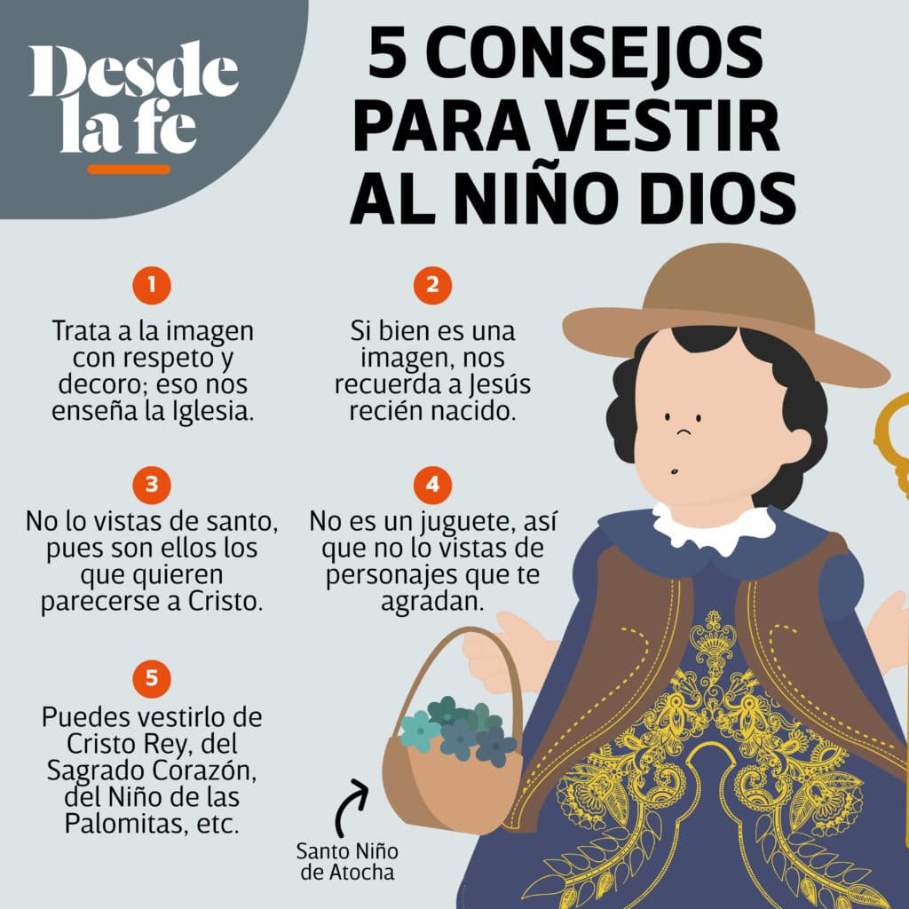 Toma en cuenta estos consejos para vestir al Niño Dios el Día de la Candelaria.