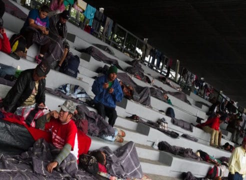 Acusan hostigamiento contra la caravana migrante en la CDMX