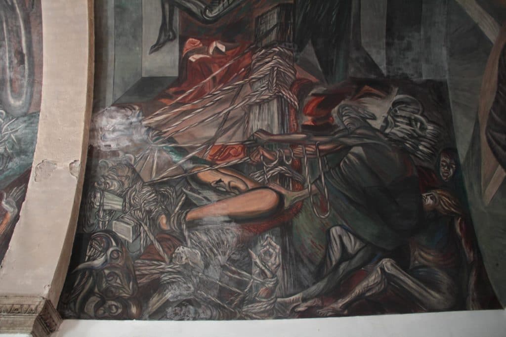 El mural de José Clemente Orozco representa el Apocalipsis. Foto: Archivo
