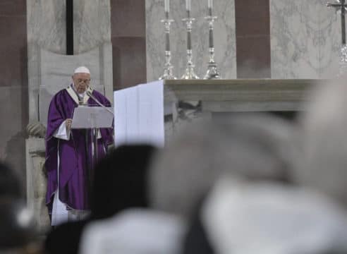 5 frases del Papa Francisco en su homilía del Miércoles de Ceniza