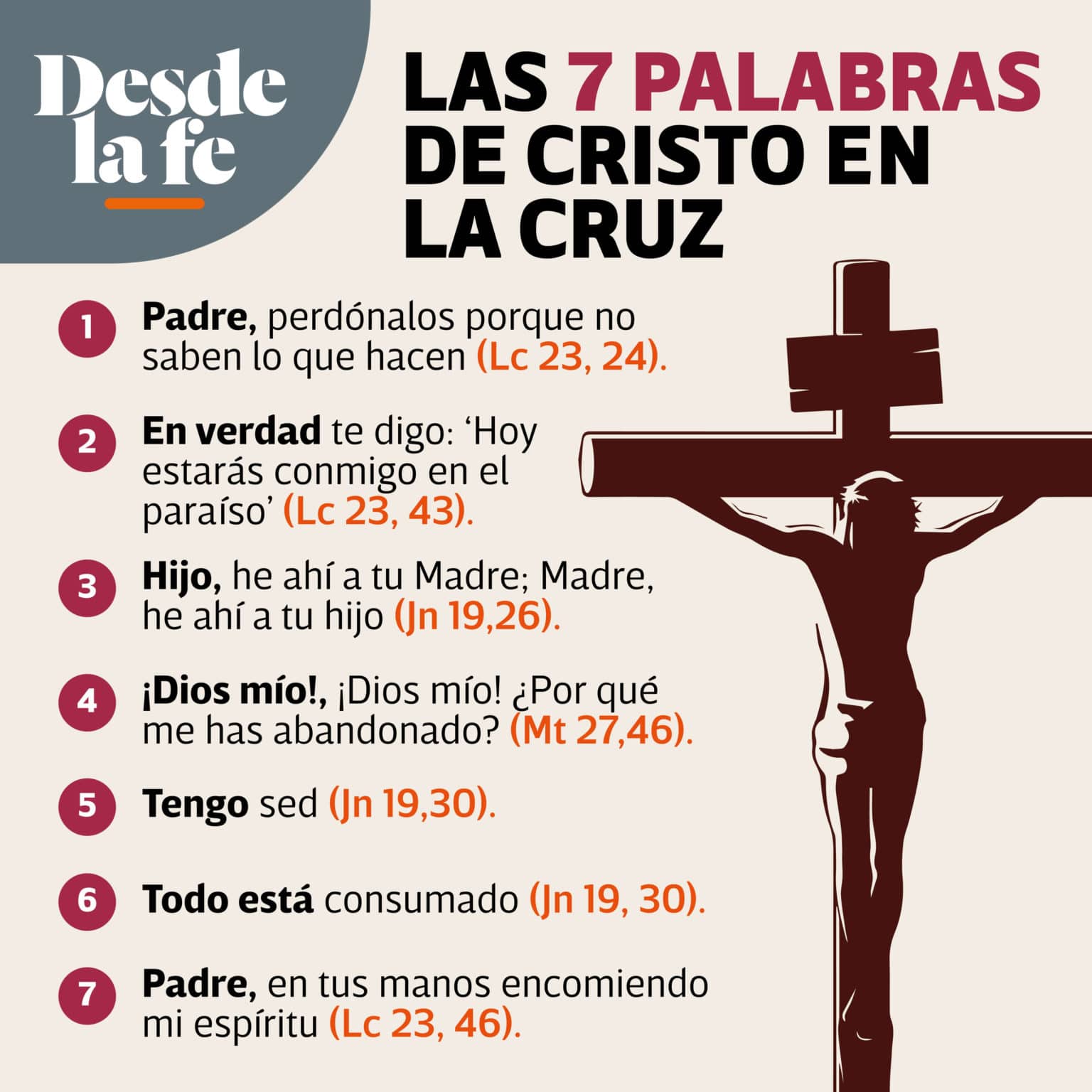 Las 7 Palabras De Cristo En La Cruz Significado Desde La Fe