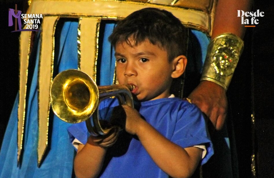 El centurión más pequeño de la representación de Iztapalapa