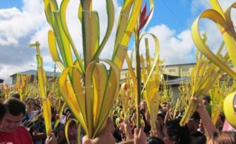 Oración para colocar las palmas benditas del Domingo de Ramos