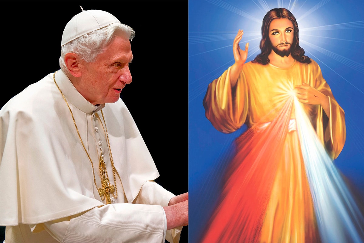 El Papa Benedicto XVI promovió la devoción a la Divina Misericordia.