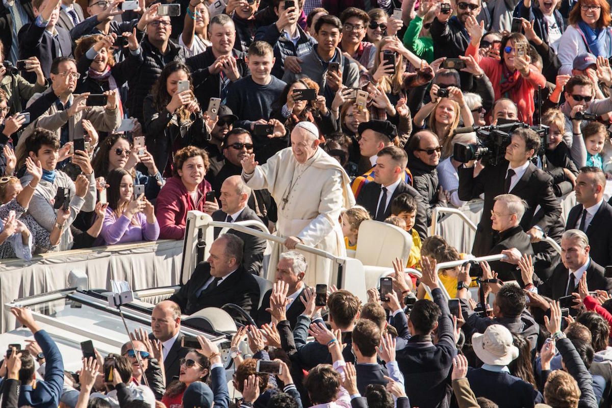 EL Papa Francisco una de las 100 personas más influyentes del mundo. Audiencia General, 17 De Abril 2019 © Zenit/María Langarica