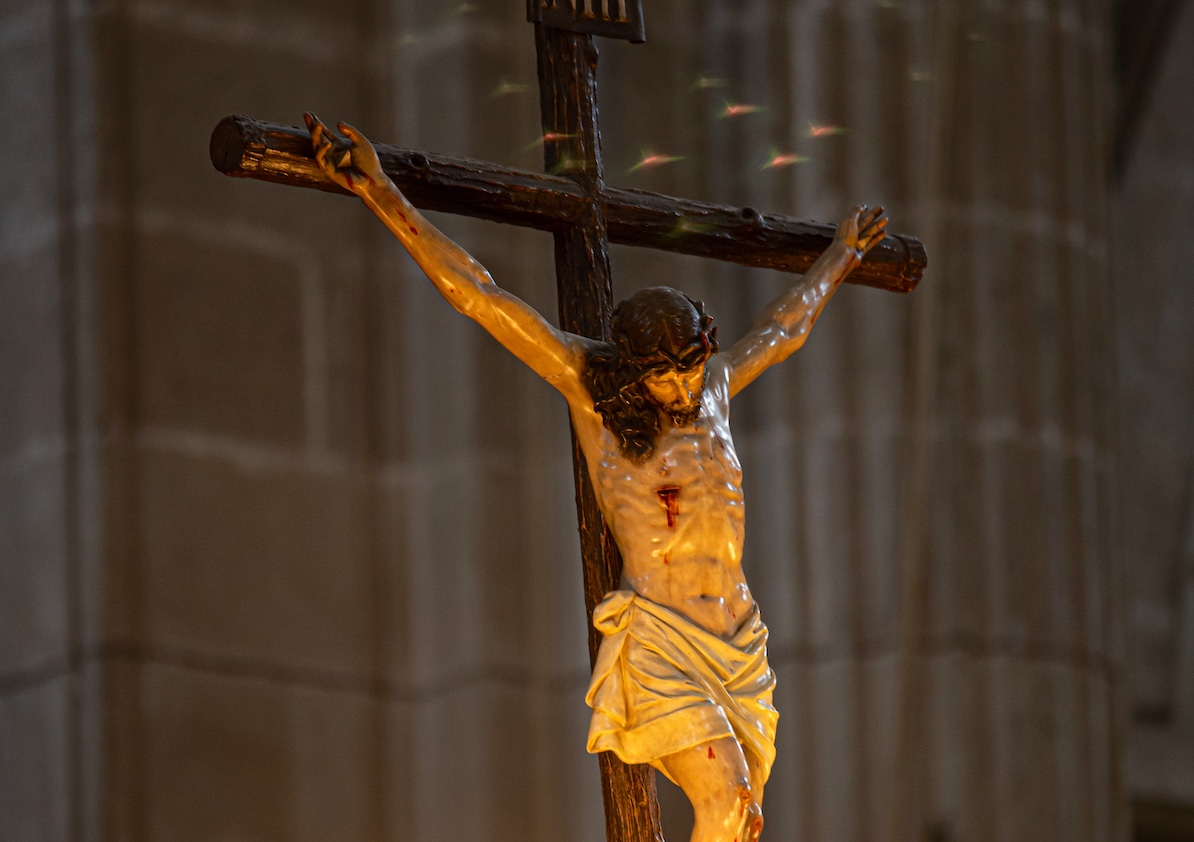 El Viernes Santo, Jesús murió en la cruz. Foto: María Langarica