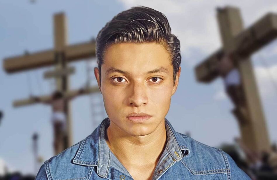 Él es el joven que representará al Cristo de Iztapalapa