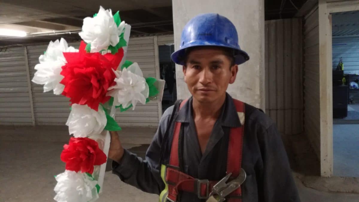 Los trabajadores de la construcción han hecho suya esta celebración.