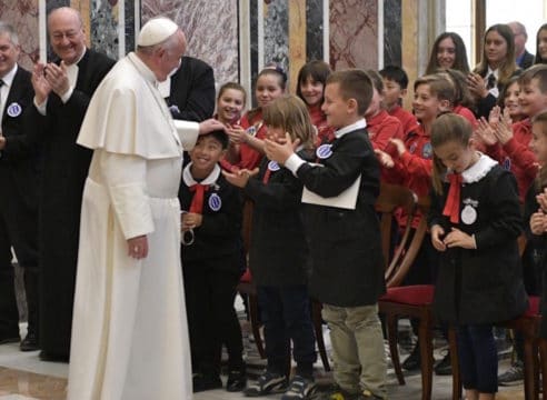 El Papa Francisco recibe a los Hermanos Lasallistas en audiencia