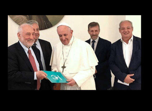 El Papa Francisco se reúne con el Nobel de Economía, Joseph Stiglitz