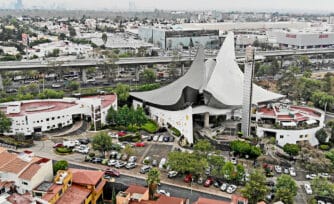 La iglesia icónica del sur de la Ciudad de México