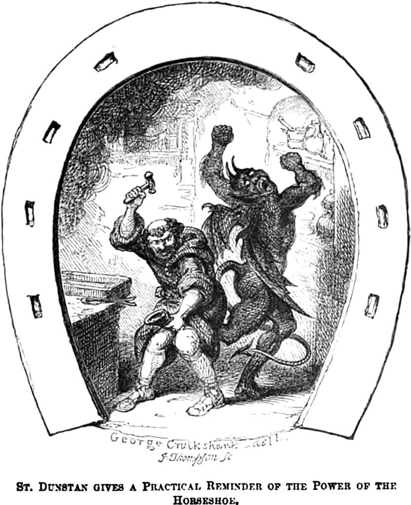 San Dunstán y el demonio