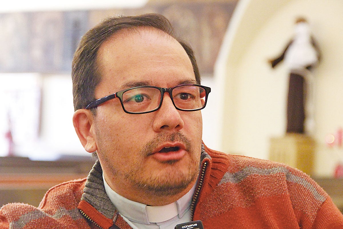 El padre Jorge Luis Pancich, párroco de la unidad pastoral.