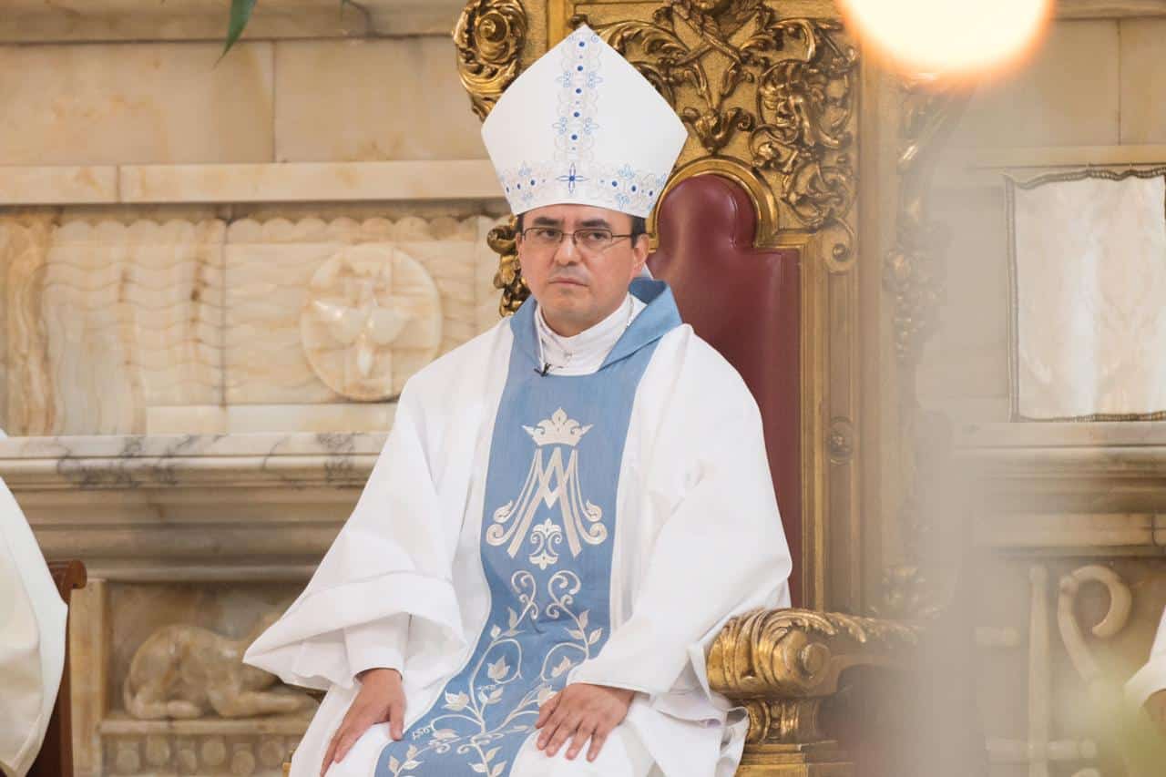 Monseñor Salvador González, Obispo Auxiliar de la Arquidiócesis de México. Foto: María Langarica
