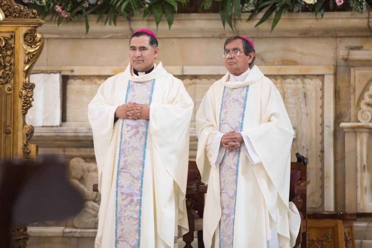Monseñor Enrique Samaniego y Monseñor Jesús Antonio Lerma. Foto: María Langarica