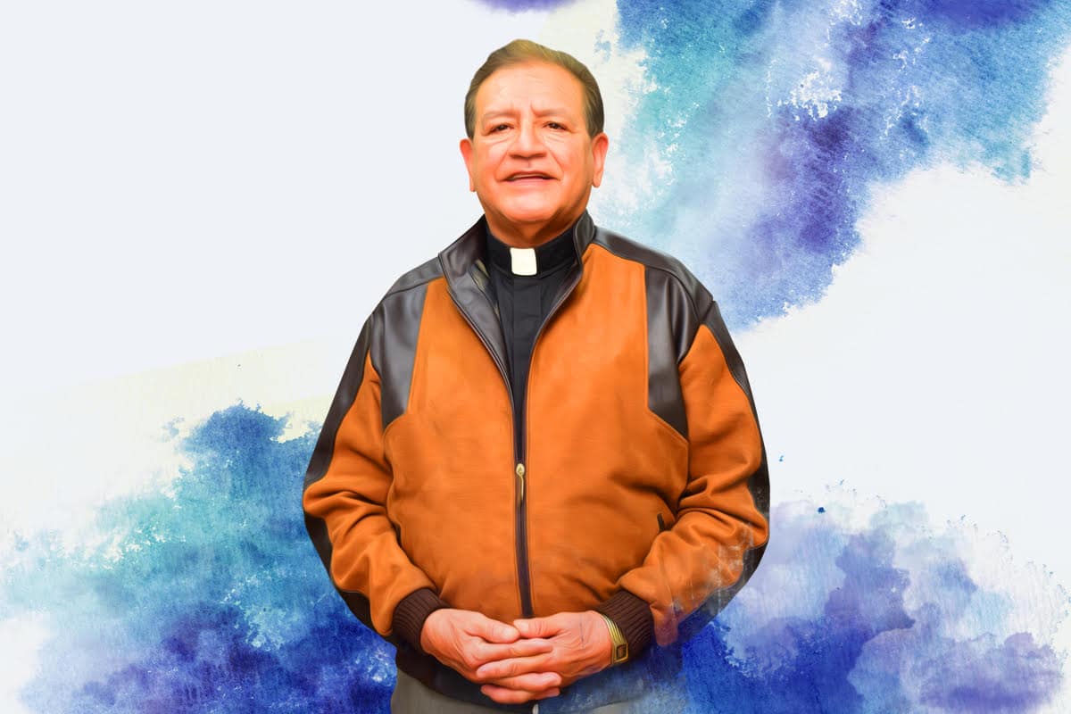 El sacerdote Jesús Arriaga, 76 años.