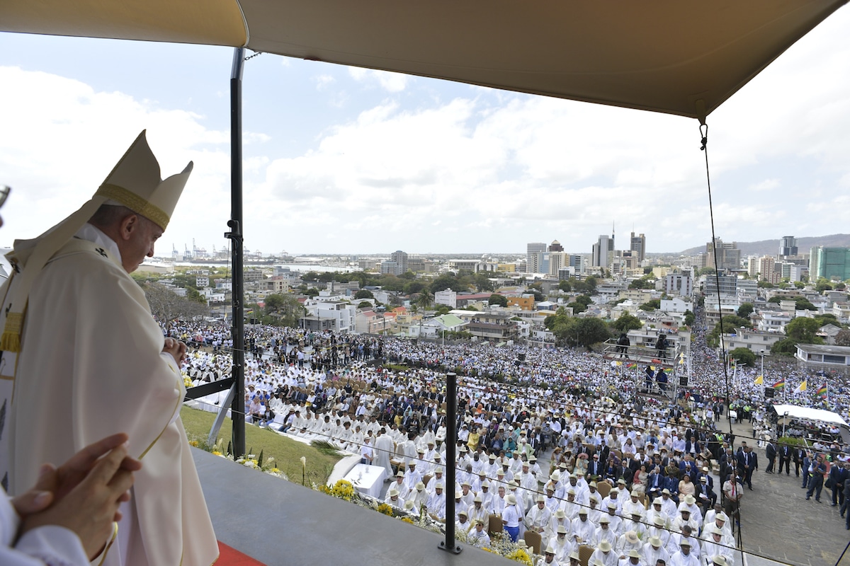 El Papa Francisco en Port Louis, Mauricio. Foto: Vatican Media