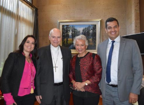 El Cardenal Aguiar se reunió con la Secretaria de Gobernación