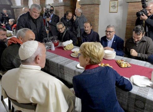 El Papa inaugura Centro de Acogida para personas sin hogar