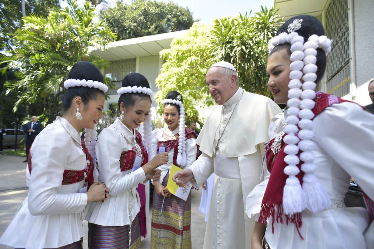 El Papa Francisco llega a Tailandia. Foto: Vatican Media