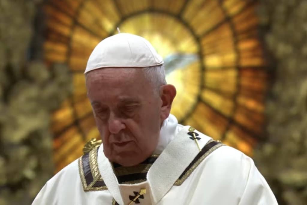 El Papa Francisco en la Basílica de San Pedro. Foto: Vatican Media