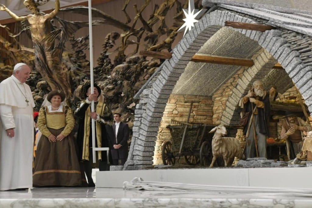 El Papa Francisco hizo una reflexión sobre el Pesebre. Foto Vatican Media