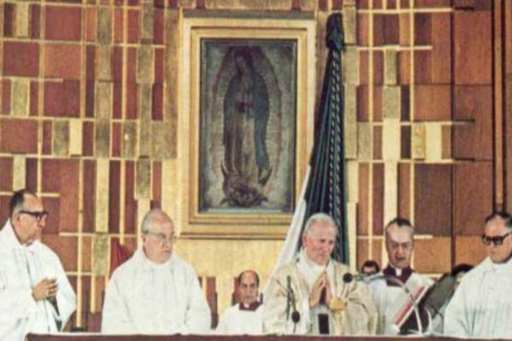 Papa Juan Pablo en Basílica de Guadalupe