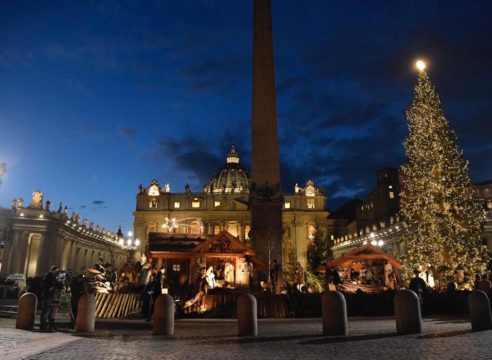 La Navidad llegó a la Plaza de San Pedro del Vaticano