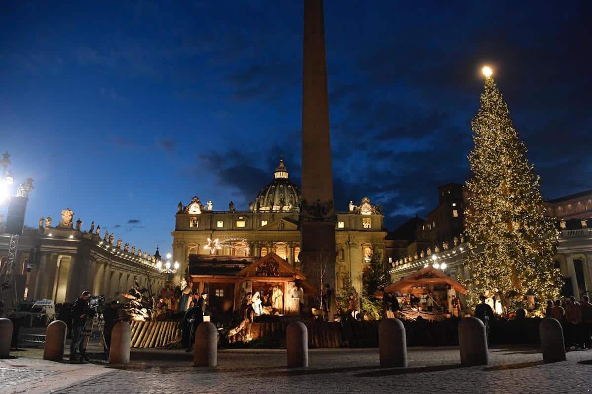 La Navidad llegó a la Plaza de San Pedro del Vaticano
