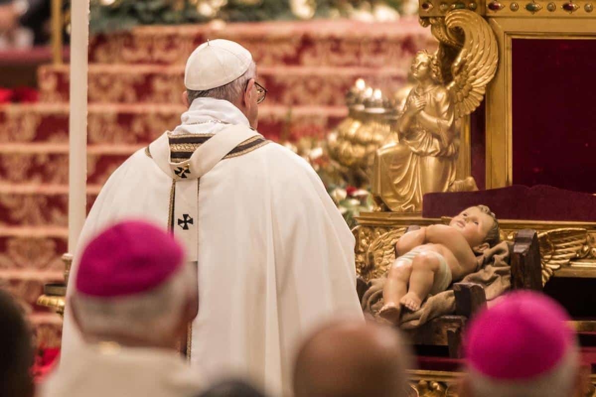 El Papa Francisco durante la Misa de Nochebuena. Foto: María Langarica/Zenit