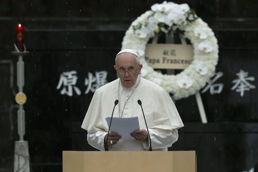 El Papa Francisco en el memorial de la paz de Hiroshima, Foto: L'Osservatore Romano