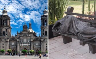 Jesús sin hogar, en México está una de las 100 estatuas sobre la caridad