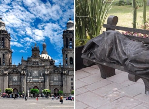 Jesús sin hogar, en México está una de las 100 estatuas sobre la caridad