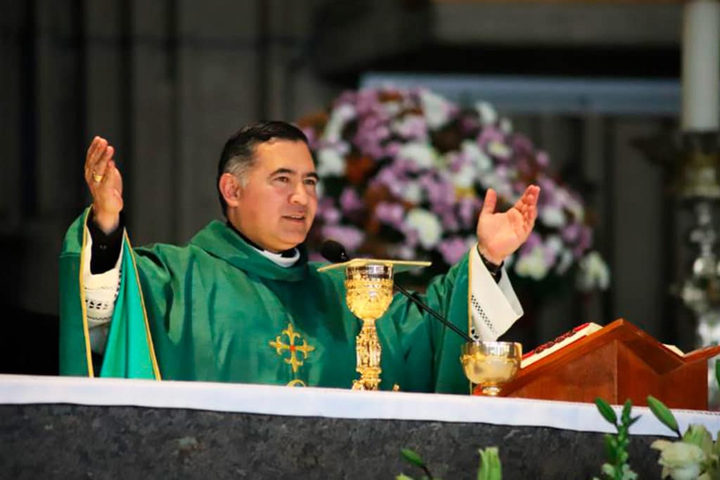 Monseñor Carlos Samaniego en la Misa de acción de gracias de Cielo Abierto. Foto Cortesía Cielo Abierto