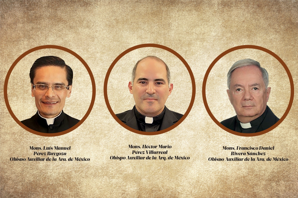 El Papa nombra tres obispos auxiliares para la Arquidiócesis de México
